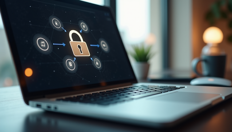 TeraKey protects files in a laptop