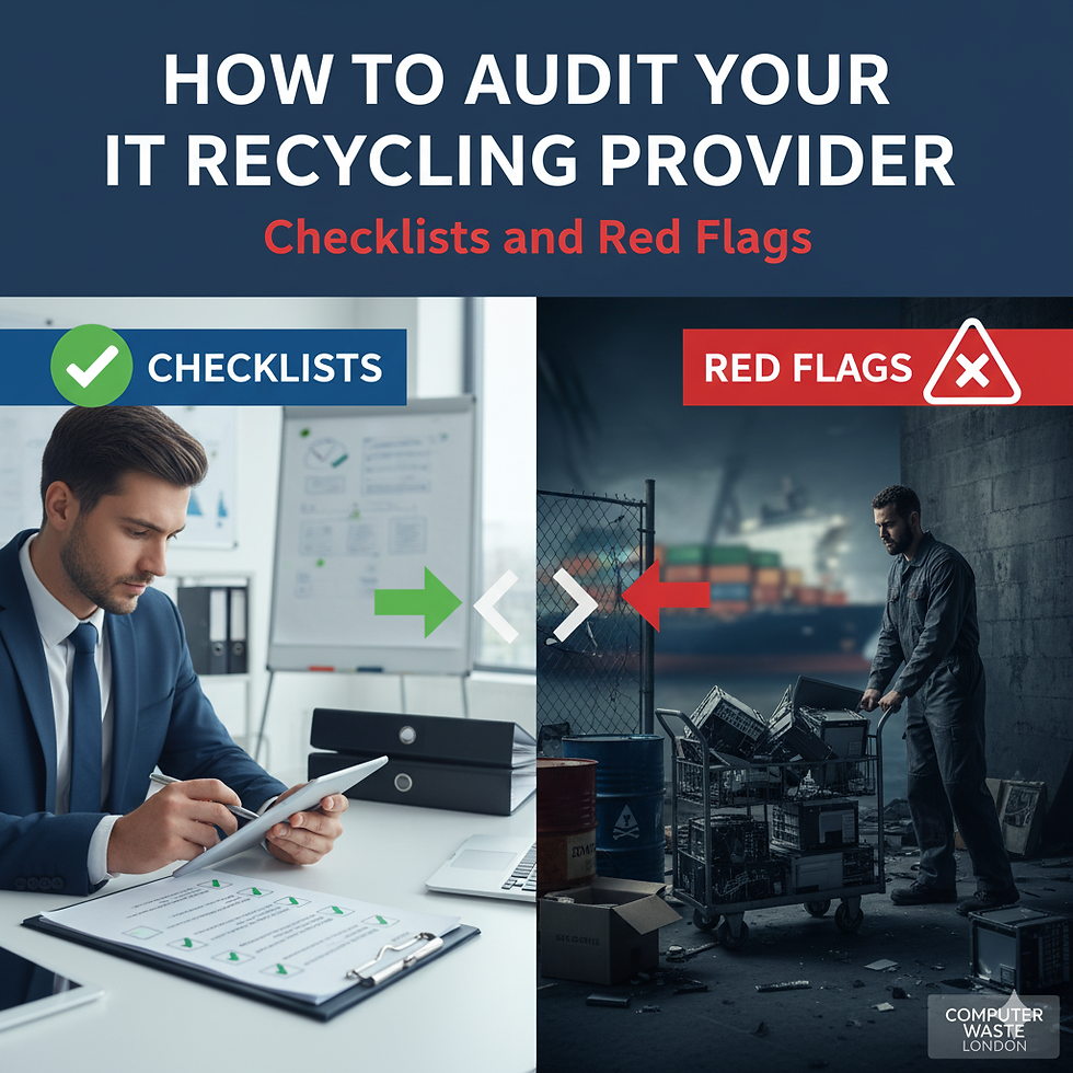 How to Audit Your IT Recycling Provider: Checklists and Red Flags
