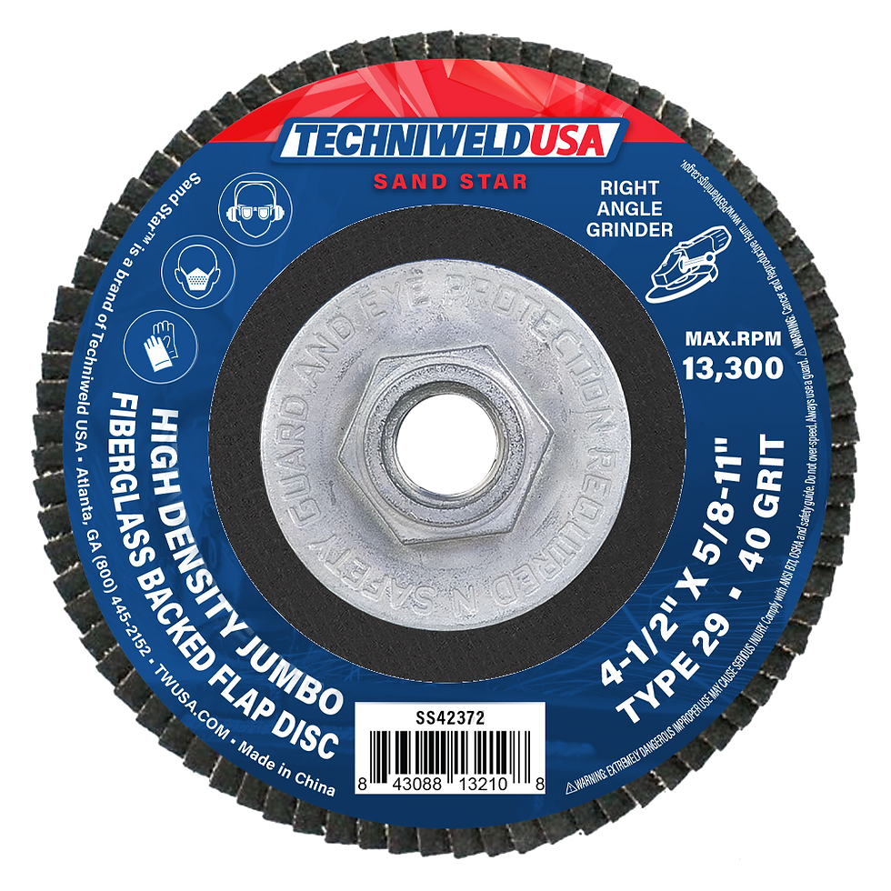 4-1/2 X 5/8-11 Jumbo Flap Disc Type 29 / 40 Grit (Sold By Disc, 10/Box, 80/Case)