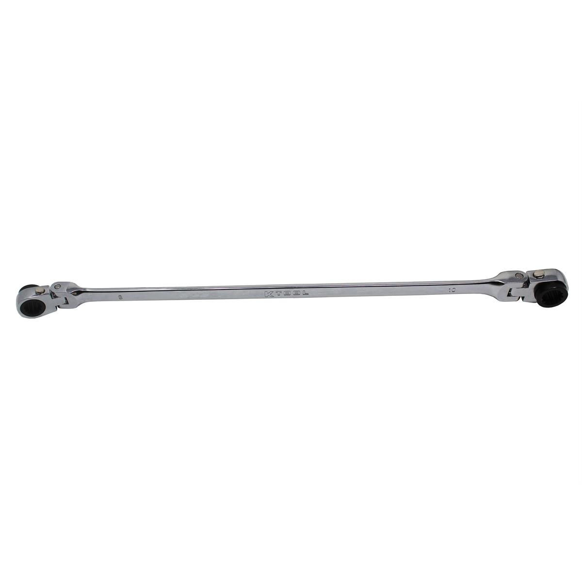 K Tool International Wrench 8mm x 10mm Metric Ratcheting Reversible Double Box U