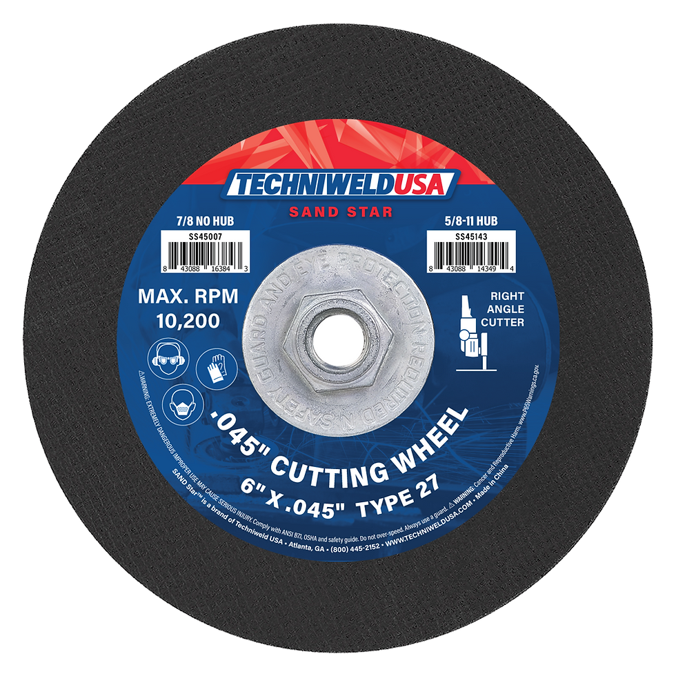 6 X .045 X 5/8-11 Cut Off Wheel W/Metal Threaded Hub(Sold by 1/EA - 25 Per Box)