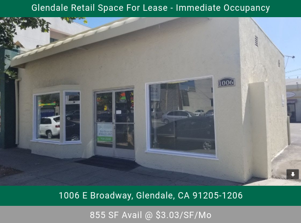 Glendale Retail Space for lease
