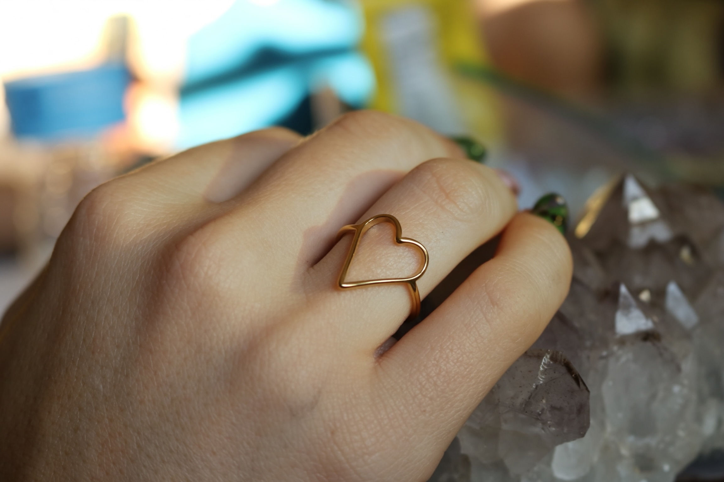 Hollow Heart Ring