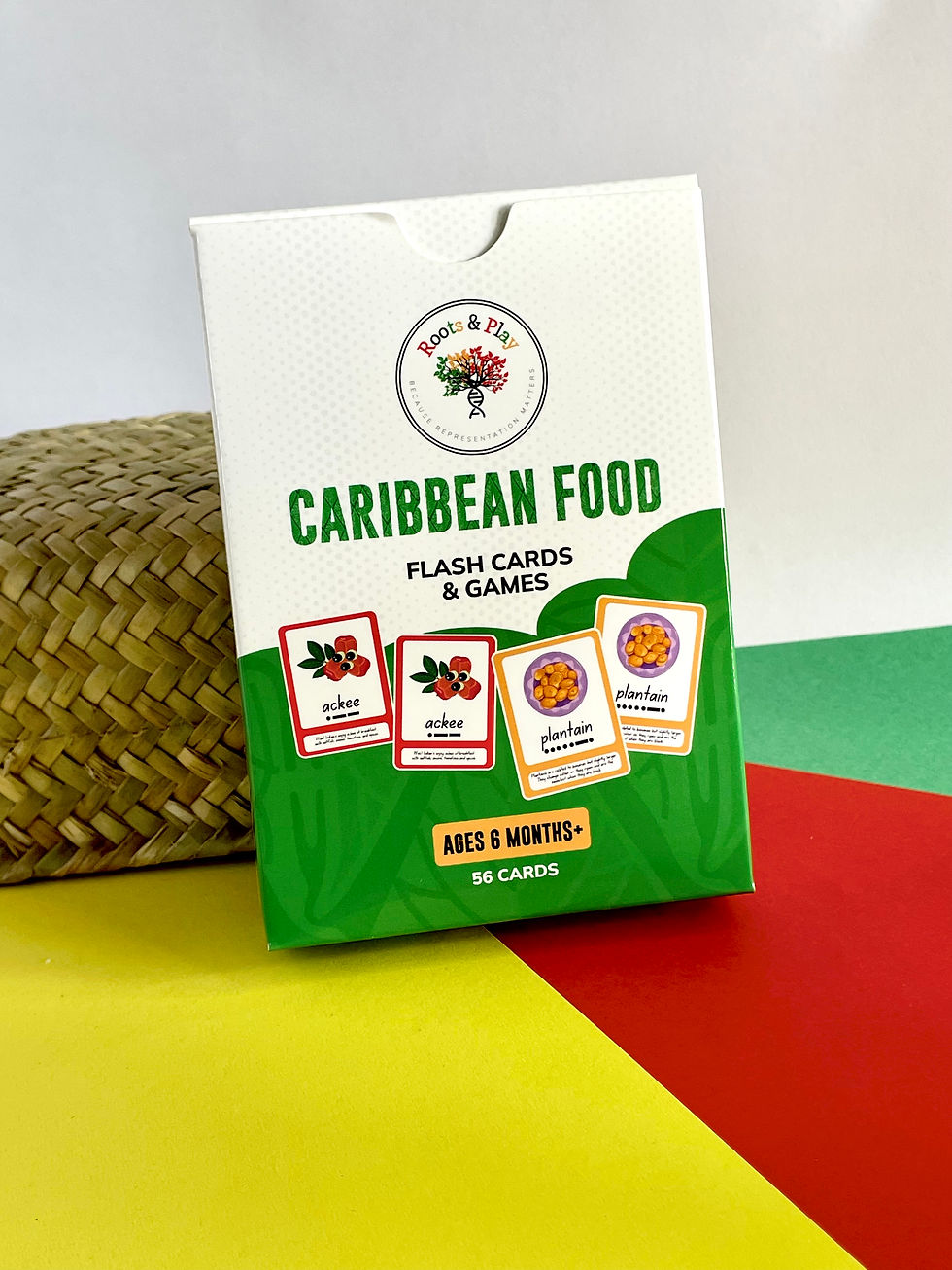 Thumbnail: Children's flashcards, Caribbean Food Flashcards, Multicultural Toys - Roots & Play