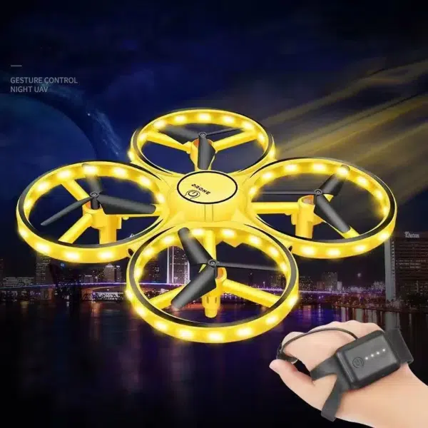 רחפן יד נשלט מיני – עם אורות LED