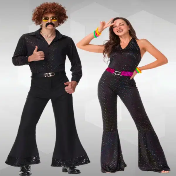 תחפושת זוגית דיסקו וינטג’ שנות ה-80