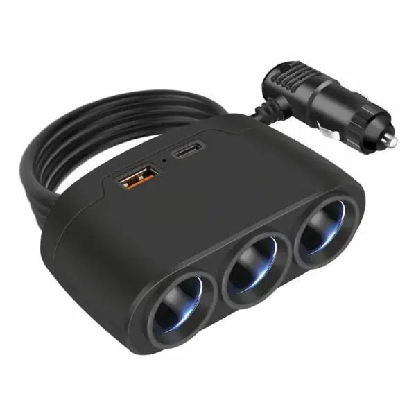 מפצל רכב USB לטעינה – שקע רב התאימות לרכב ולמשאית