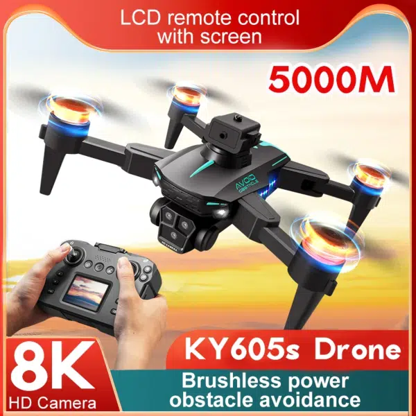 רחפן KY605S עם מצלמת 8K וזווית רחבה