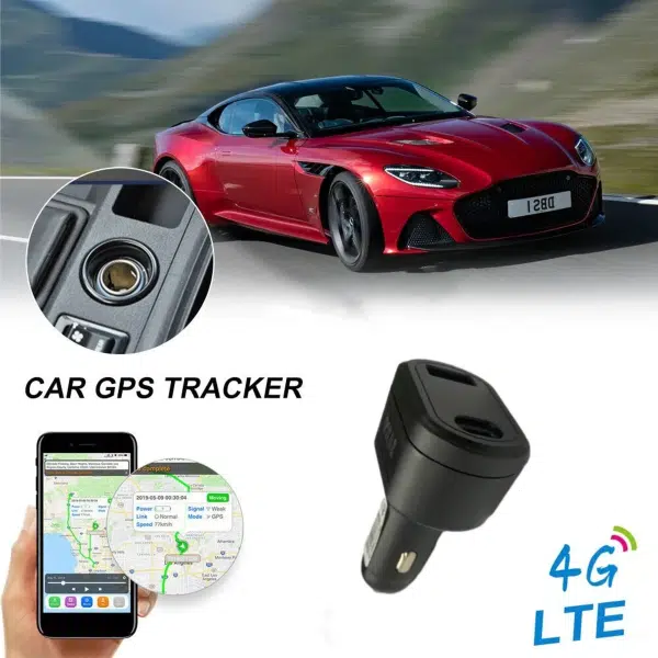 מטען רכב ST-909 כפול USB עם GPS ואפליקציה למעקב