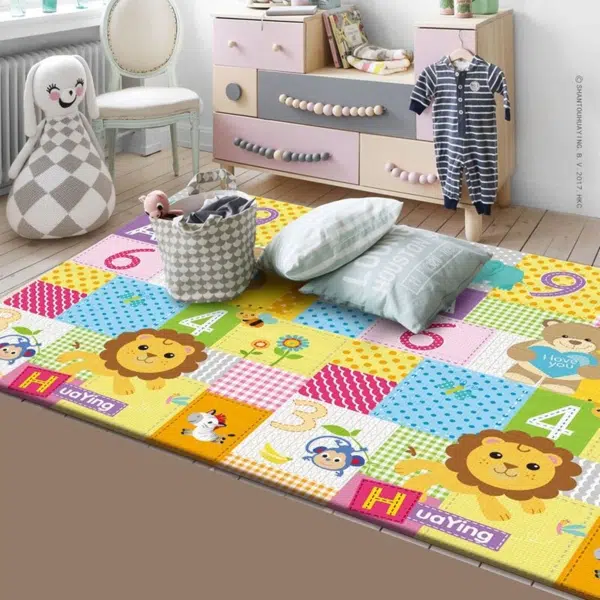 מחצלת משחק מתקפלת לתינוק – 180×100 ס”מ