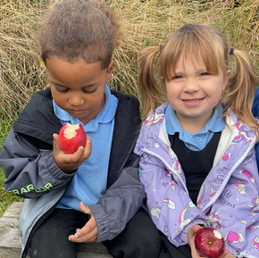 Our first day at forest school.