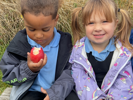 Our first day at forest school.
