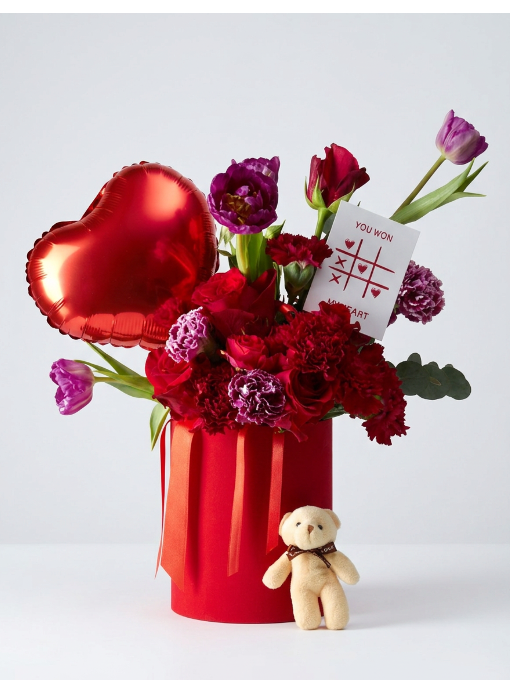 My Valentine Violette | Kırmızı Gül Kutu Aranjmanı
