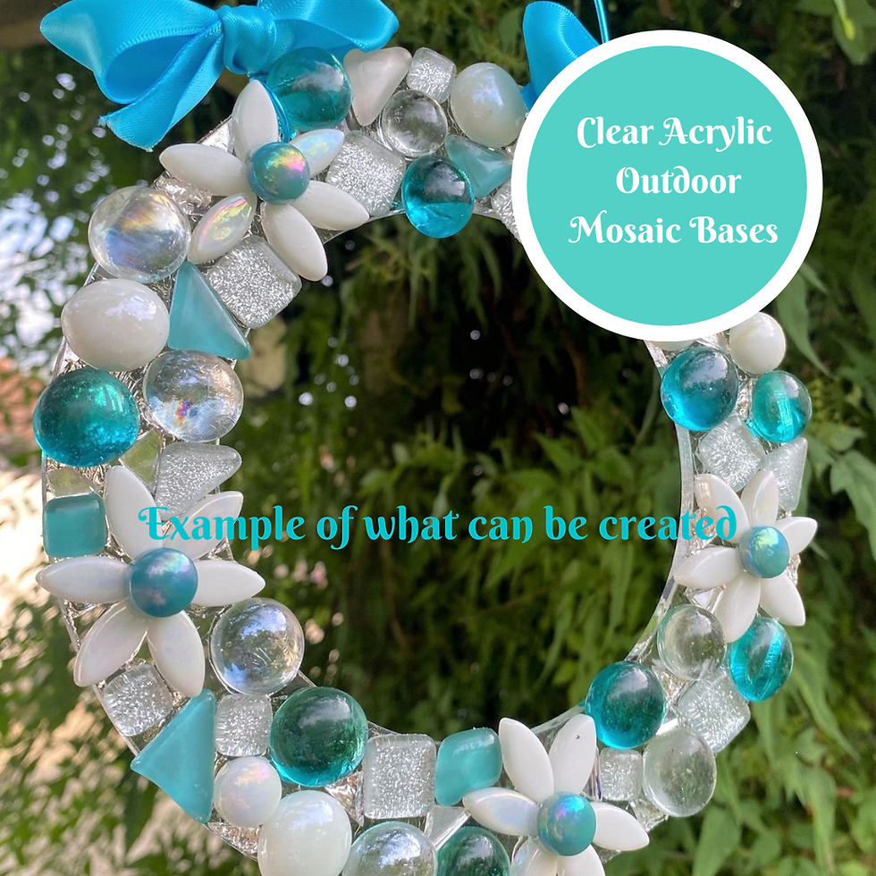 Thumbnail: 5 Mixed Outdoor Mosaic Bases- You choose from 5 different shapes