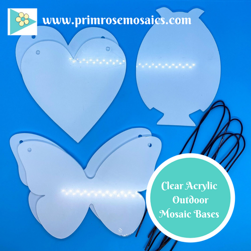 5 Mixed Outdoor Mosaic Bases You choose from 5 different shapes