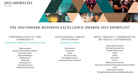 A Milestone of Recognition: Finalist for Charity of the Year in the Southwark Awards