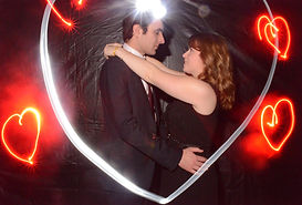 Animation light painting pas cher mariage soirée du personnel