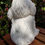 Thumbnail: Old English sheepdog ceramic bisque figure back view