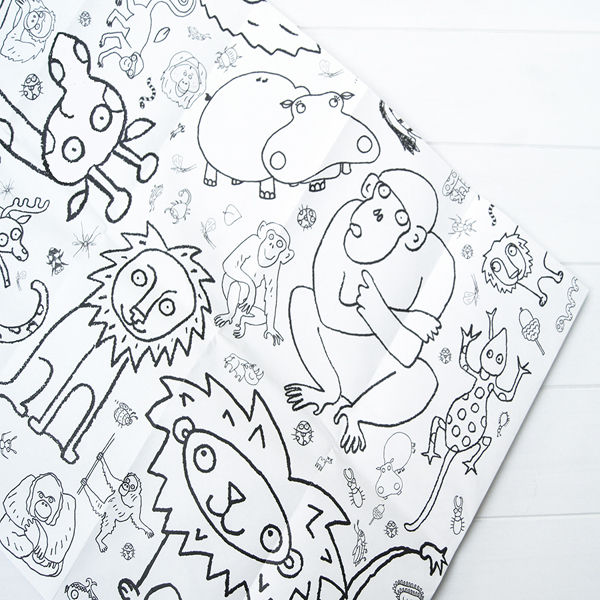 Thumbnail: EggNogg colour in animal tablecloth close up of design