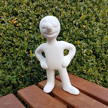 Morph ceramic bisque figure to paint