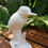 Thumbnail: Kingfisher on branch ceramic bisque figure front view