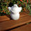 Thumbnail: Ceramic 3D Snowman bauble figure back view