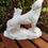 Thumbnail: Wolves howling ceramic bisque figure right side view
