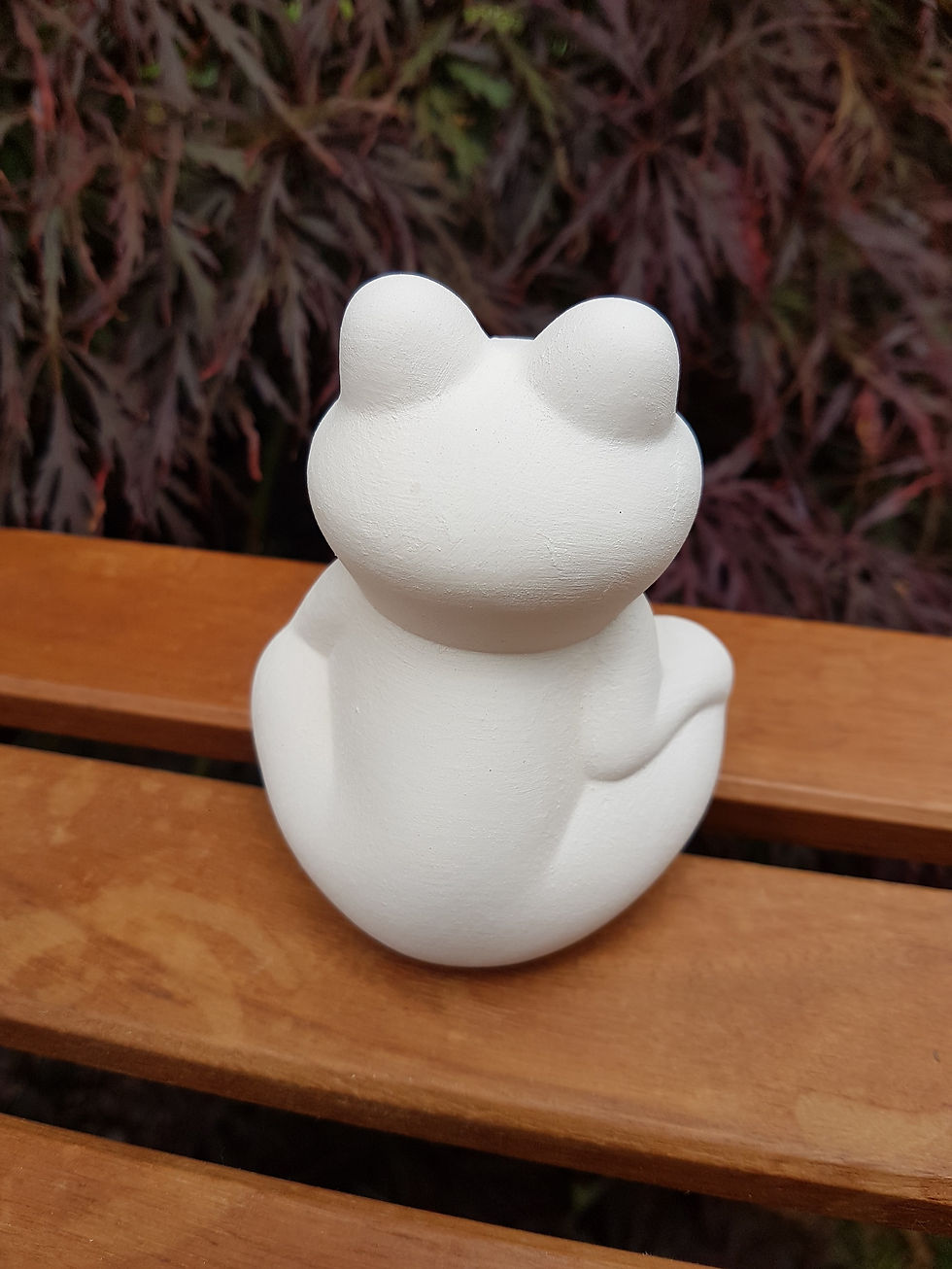 Thumbnail: Ceramic frog figure back view