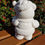 Thumbnail: Ceramic Santa bear figure back view