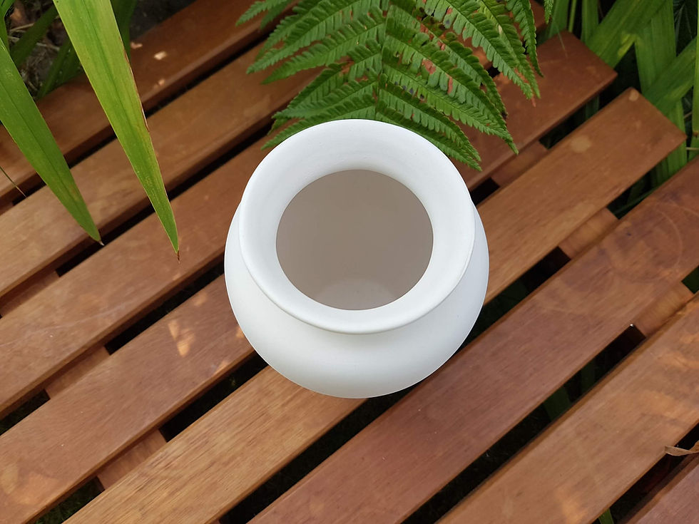 Thumbnail: Ceramic shouldered vase above view