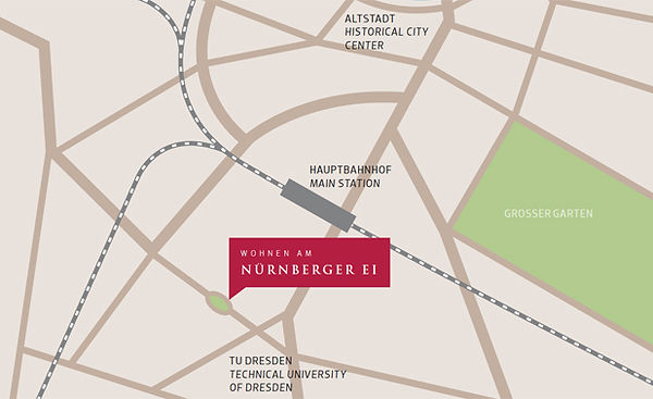 Lage Nürnberger EI TU Dresden