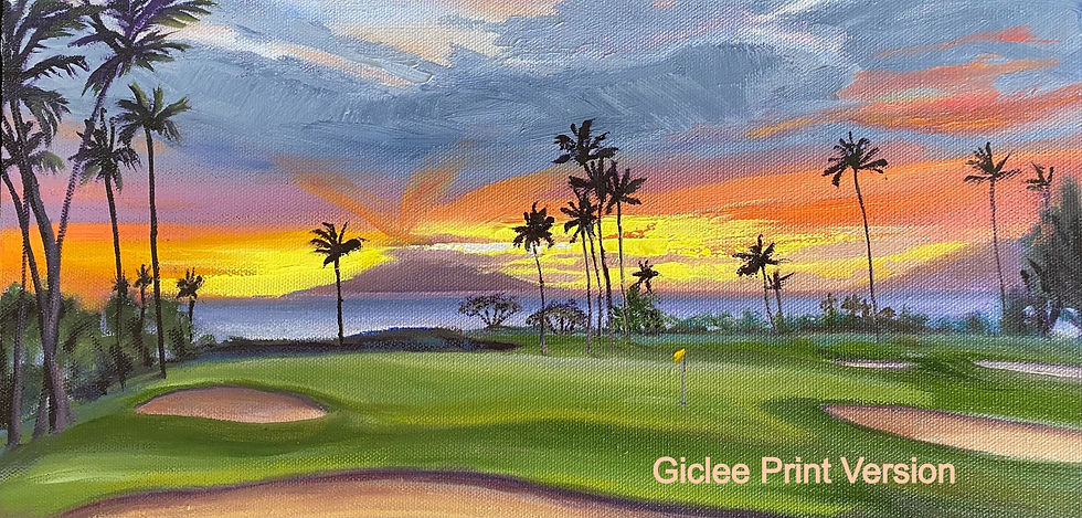 Thumbnail: Emerald Golf Course #18 Sunset - Maui Wailea