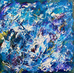 Blue acrylic painting, surrealist acrylic painting, acrylic painting for sale, living room painting ideas, hosewarming gift ideas, acrylic painting for sale