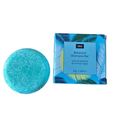 Thumbnail: lime and coconut shampoo bar