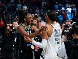 Balanced scoring results in a pair of double-doubles in Las Vegas win