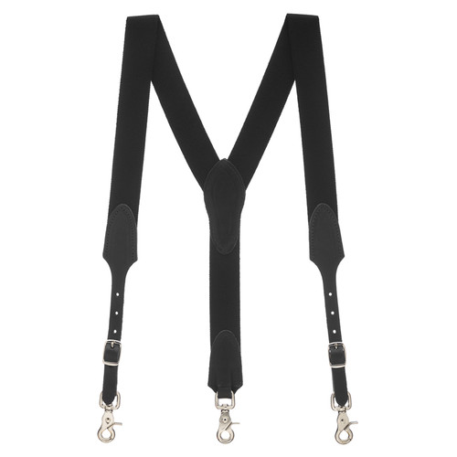 Black scissor snap | Hickman Suspenders
