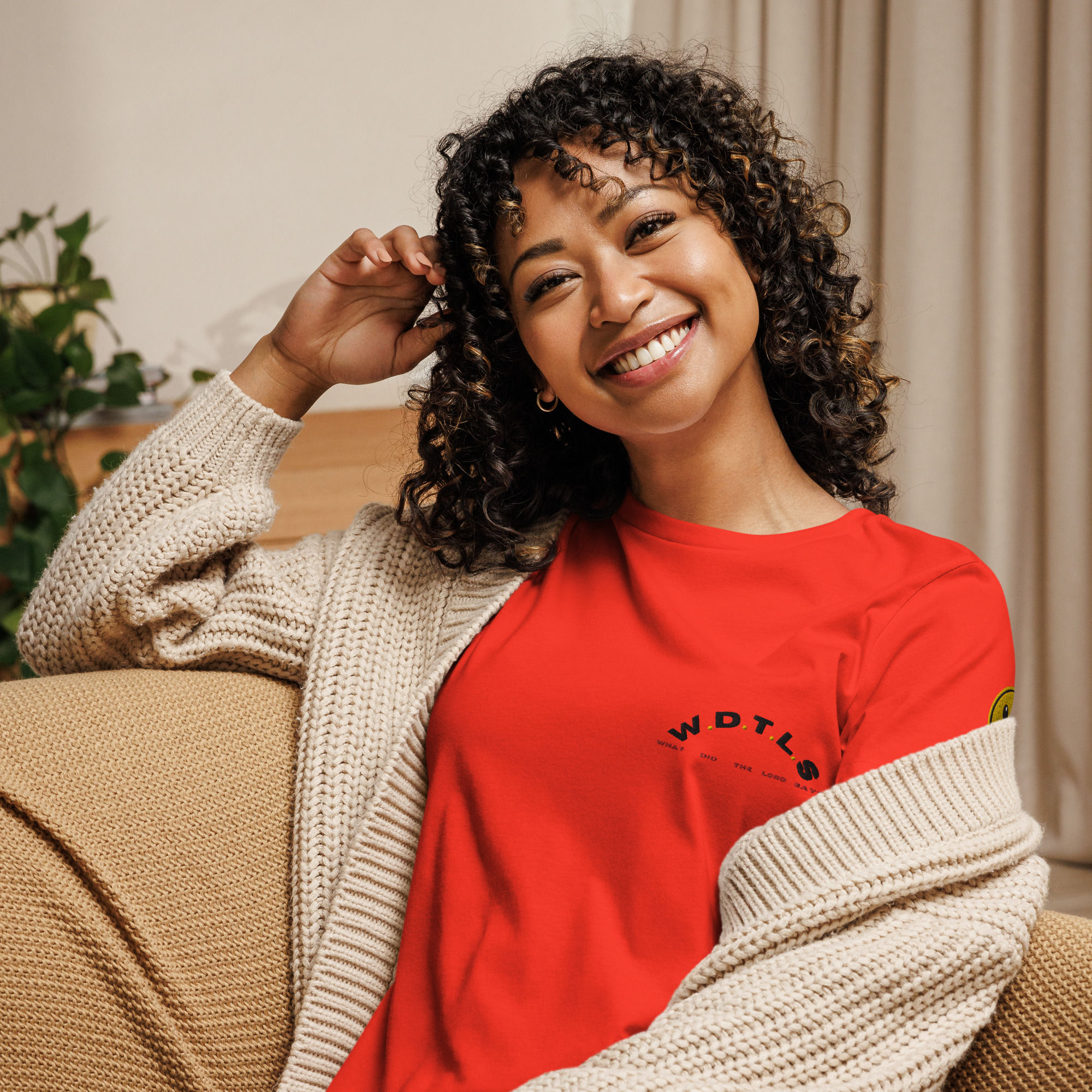 W.D.T.L.S Women's Relaxed Embroidered T-Shirt - Dimnah