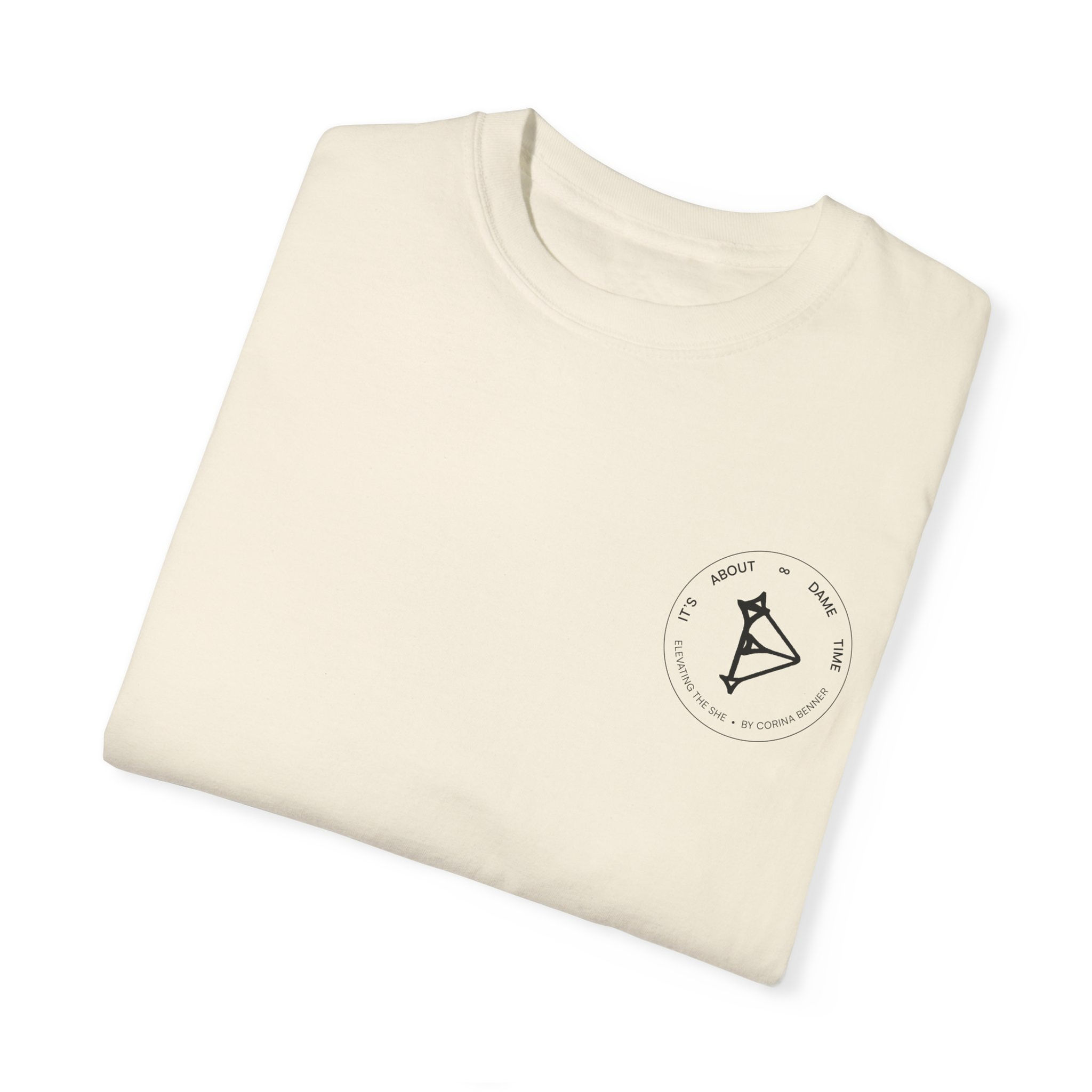 Dame Time Unisex T-shirt Circular Logo Front Design