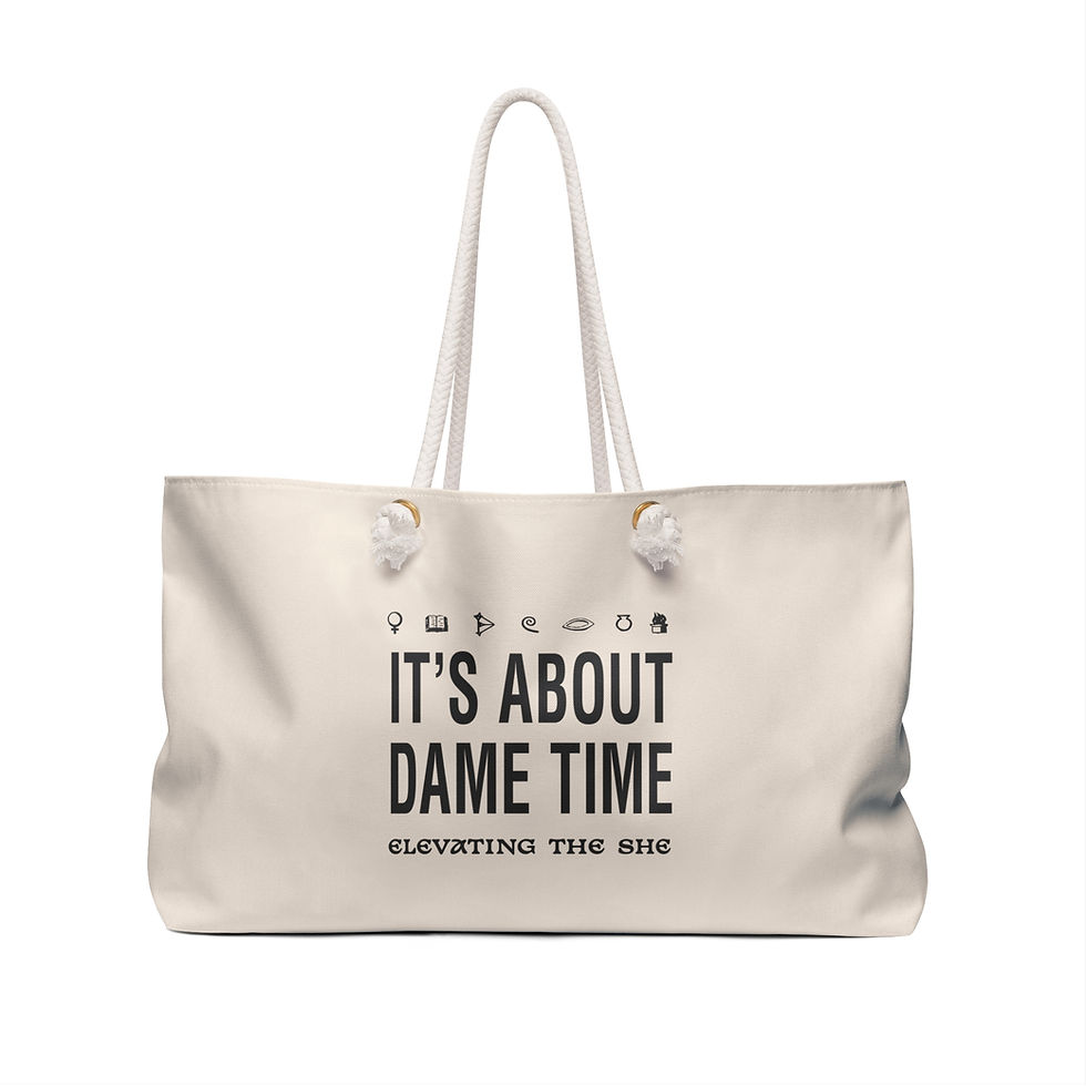Thumbnail: Dame In Charge Weekender Tote Bag