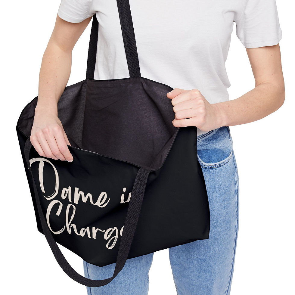 Thumbnail: Dame in Charge Weekender Tote Bag
