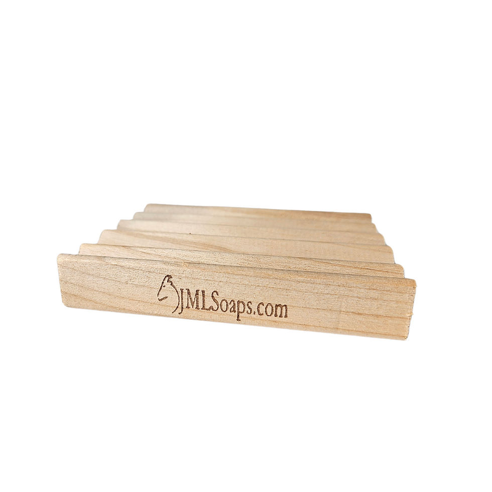 Thumbnail: Side view with logo of wood soap tray