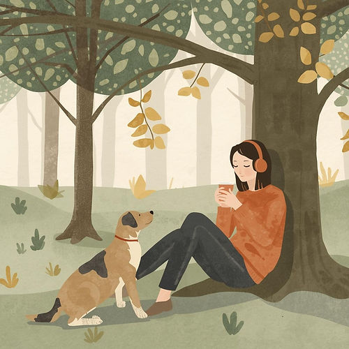 matte watercolour illustration. slight texture. Muted earthy palette (sage, terracotta, cr