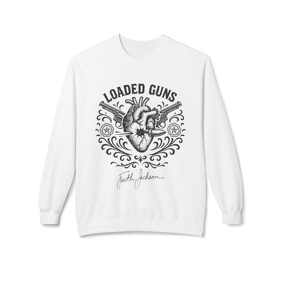 Thumbnail: Loaded Guns Heart Crewneck Sweatshirt 