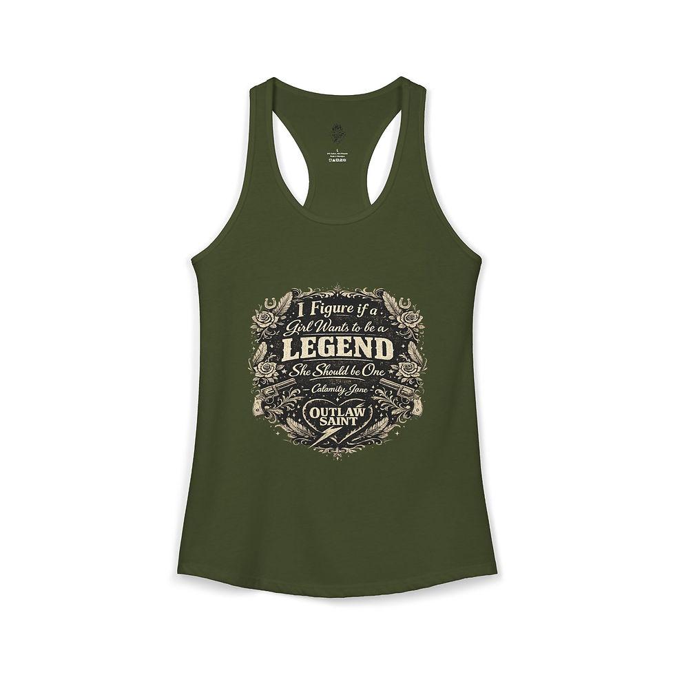 Thumbnail:  Women's Racerback Tank "Be a legend"