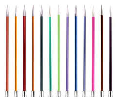 Aiguilles droites Zing 25 cm