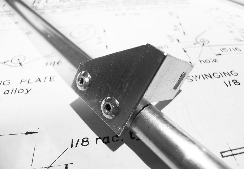 Front suspension guide bracket for model scooter