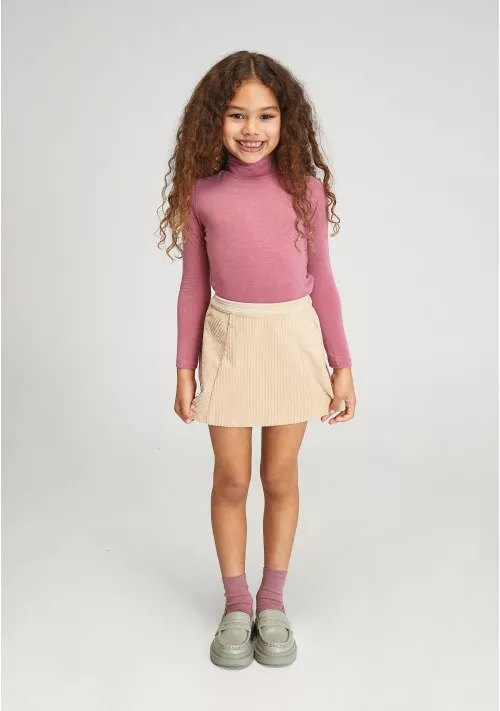 Beige corduroy mini hot sale skirt