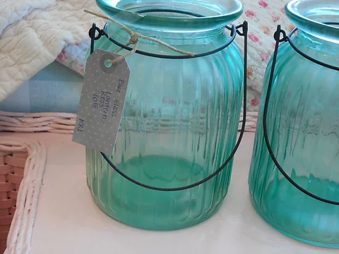 Blue Glass Lantern Mysite