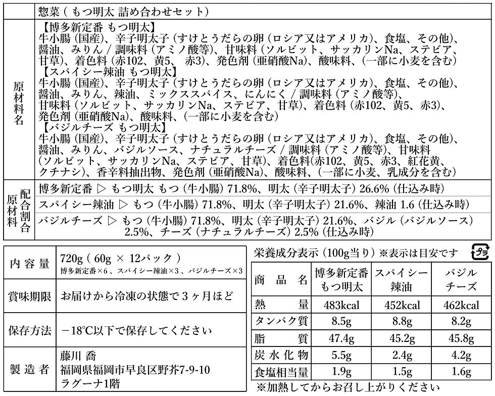 サムネイル： 定期購入《匠》詰め合わせセット（12人前）※2回以上継続の方限定