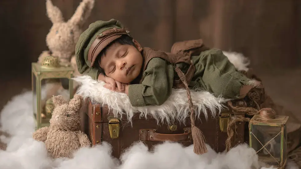 a creative theme baby photoshoot at our kerala studio